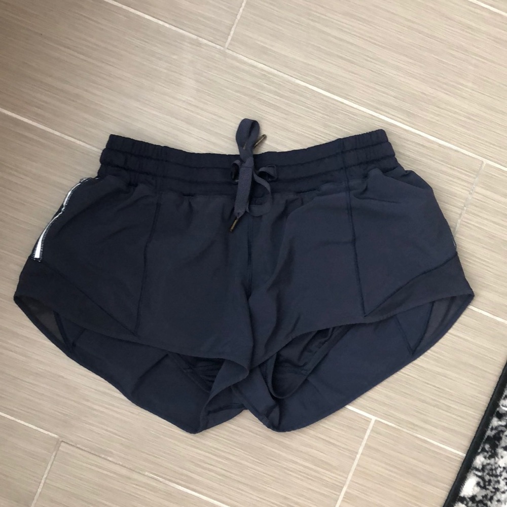 Navy lulu lemon shorts
